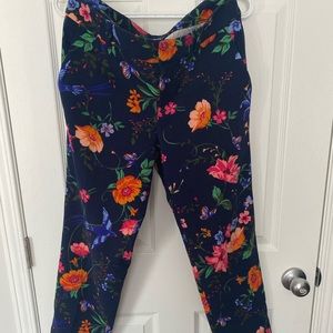 Old Navy Spring/Summer mid-rise flower ankle pants